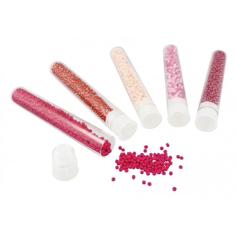 Buki Bead Tubes Pink PE007 - Image 2