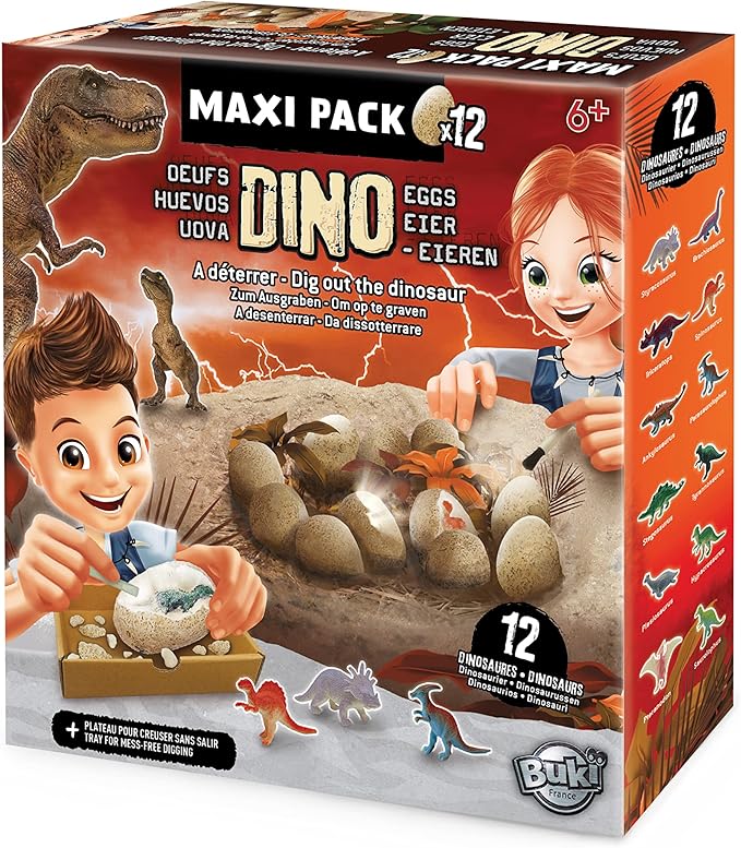 Buki Dino Mega Egg - Maxi Pack X12 2138