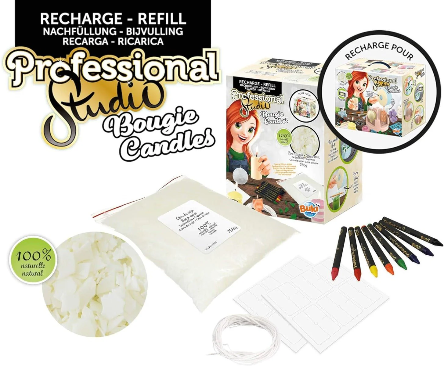 Buki Professional Studio Candles - Refill 5423 - Image 4