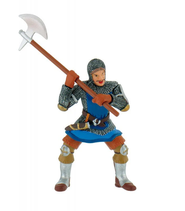 Bullyland Knight with Axe Blue 80780