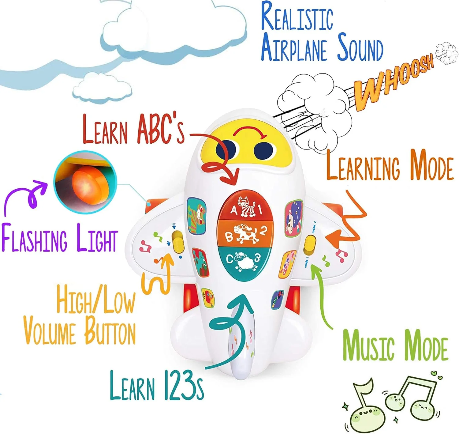 Bump 'n Go Learning Plane 6103 - Image 4