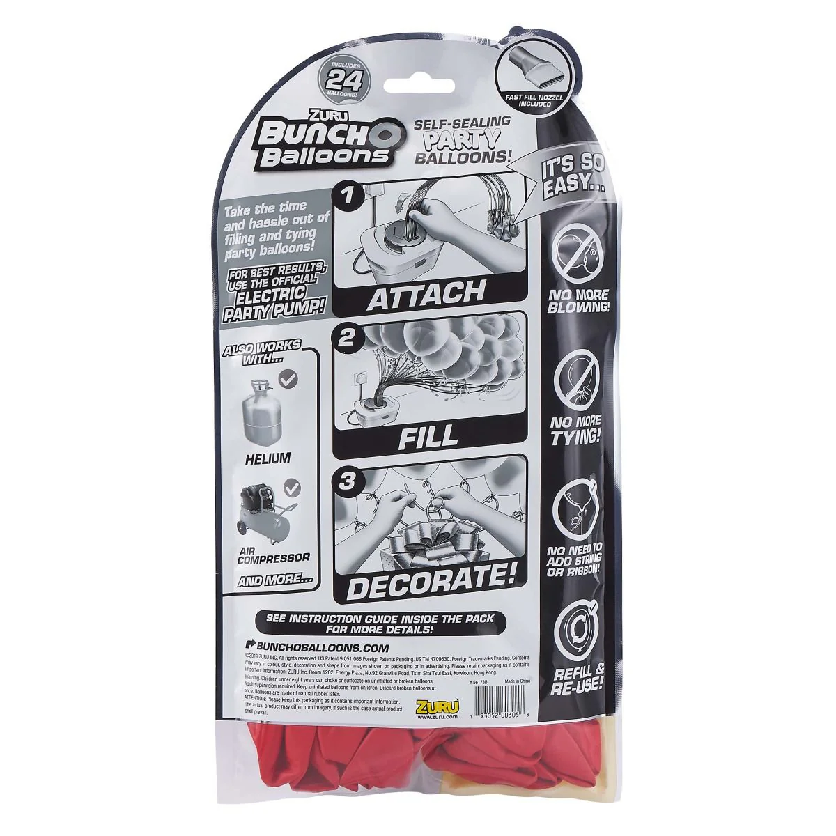 Bunch O Balloons Portable Party Balloon Red 56173BUQ1 - Image 4