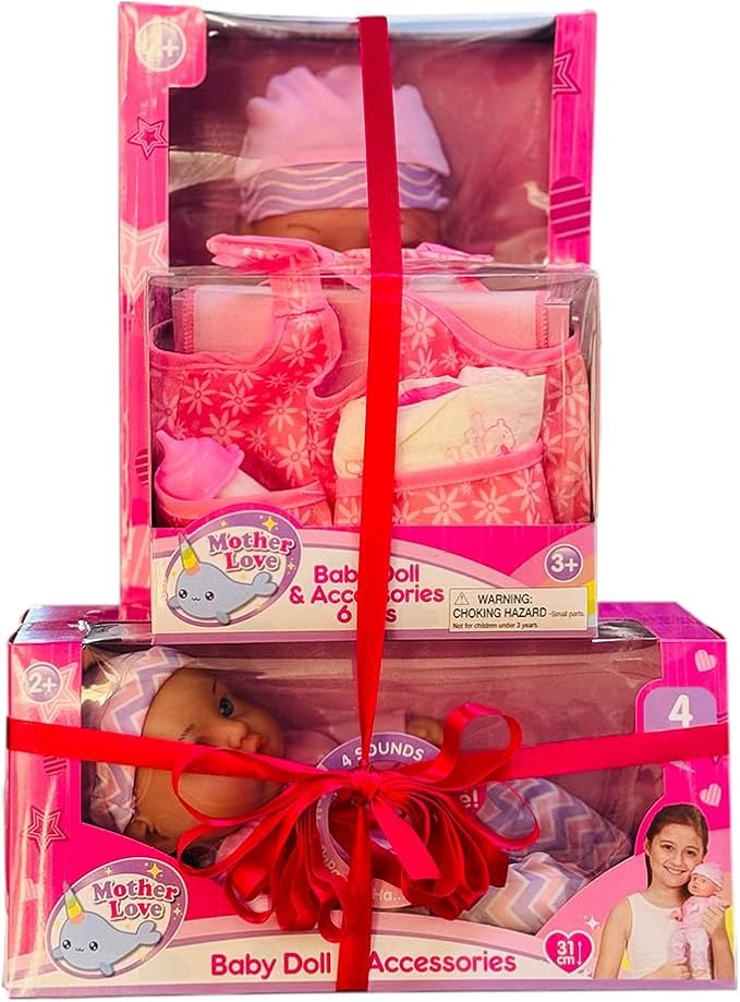 Bundle Offer! Mother Love Baby Doll With Accessories 3 Pc set
