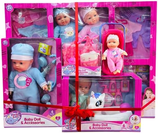 Bundle Offer! Mother Love Baby Doll With Accessories 5 Pc set