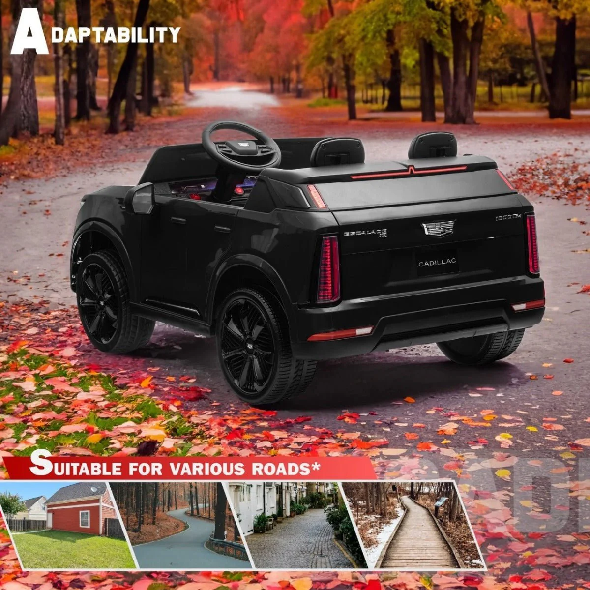 Cadillac Escalade Rideon Car Black HL688 - Image 2