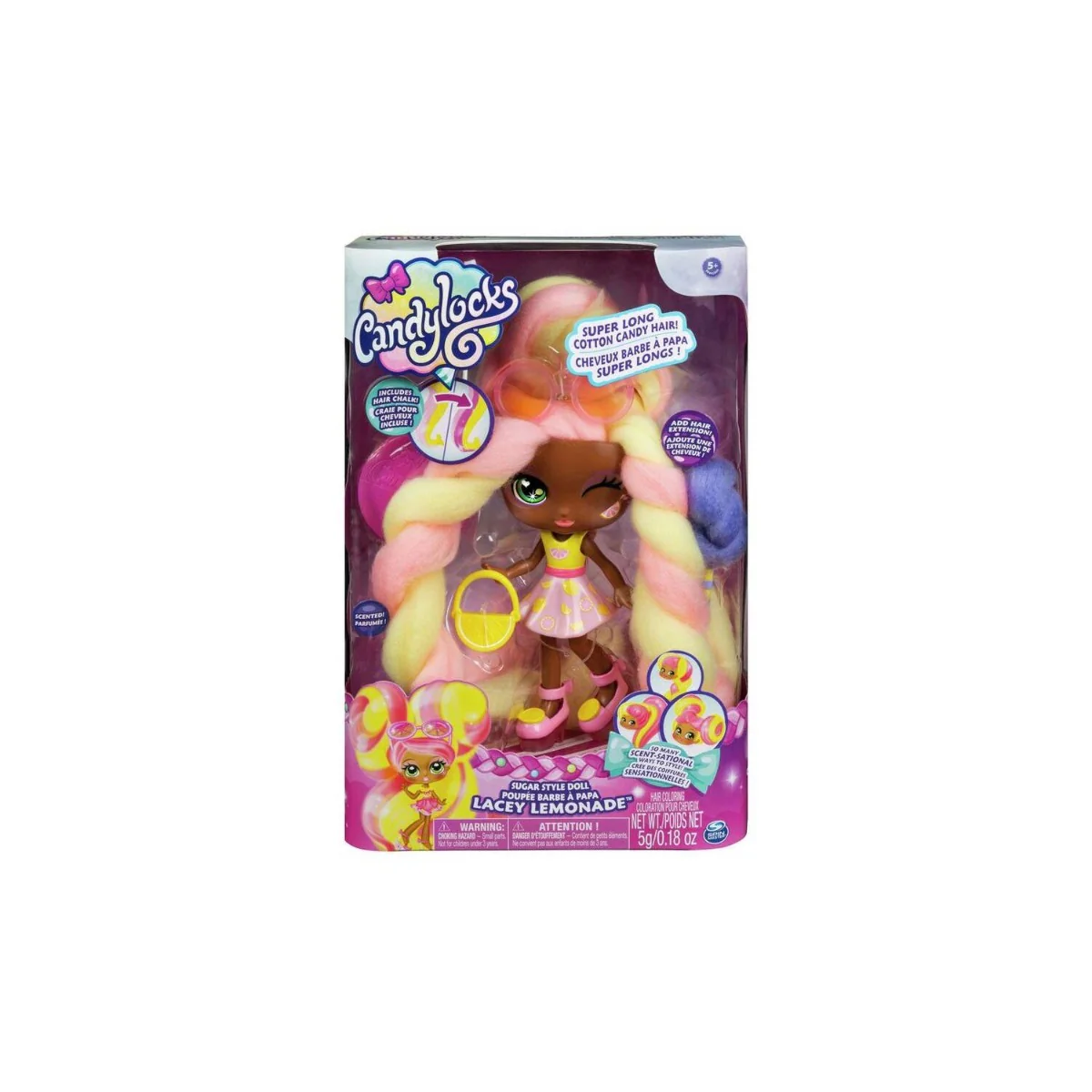 Candylocks Sugar Style Scented Deluxe Doll Lacey Lemonade