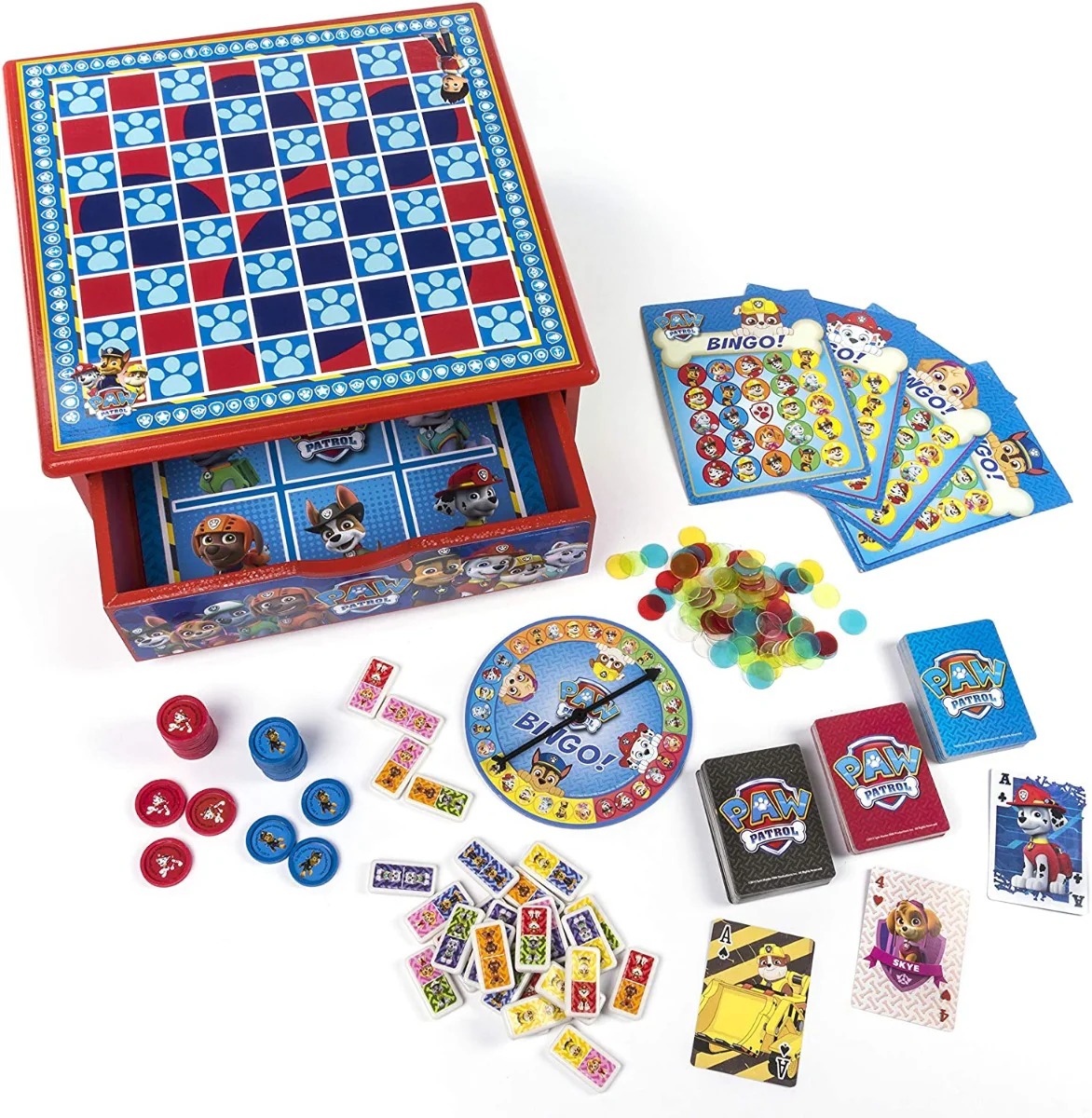 Cardinal Games Paw Patrol 7 Game House Multicoloured 6039892
