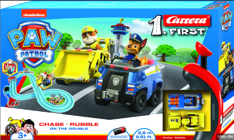 Carrera First Race Track Paw Patrol Chase Vs Rubble 2.4M 63035