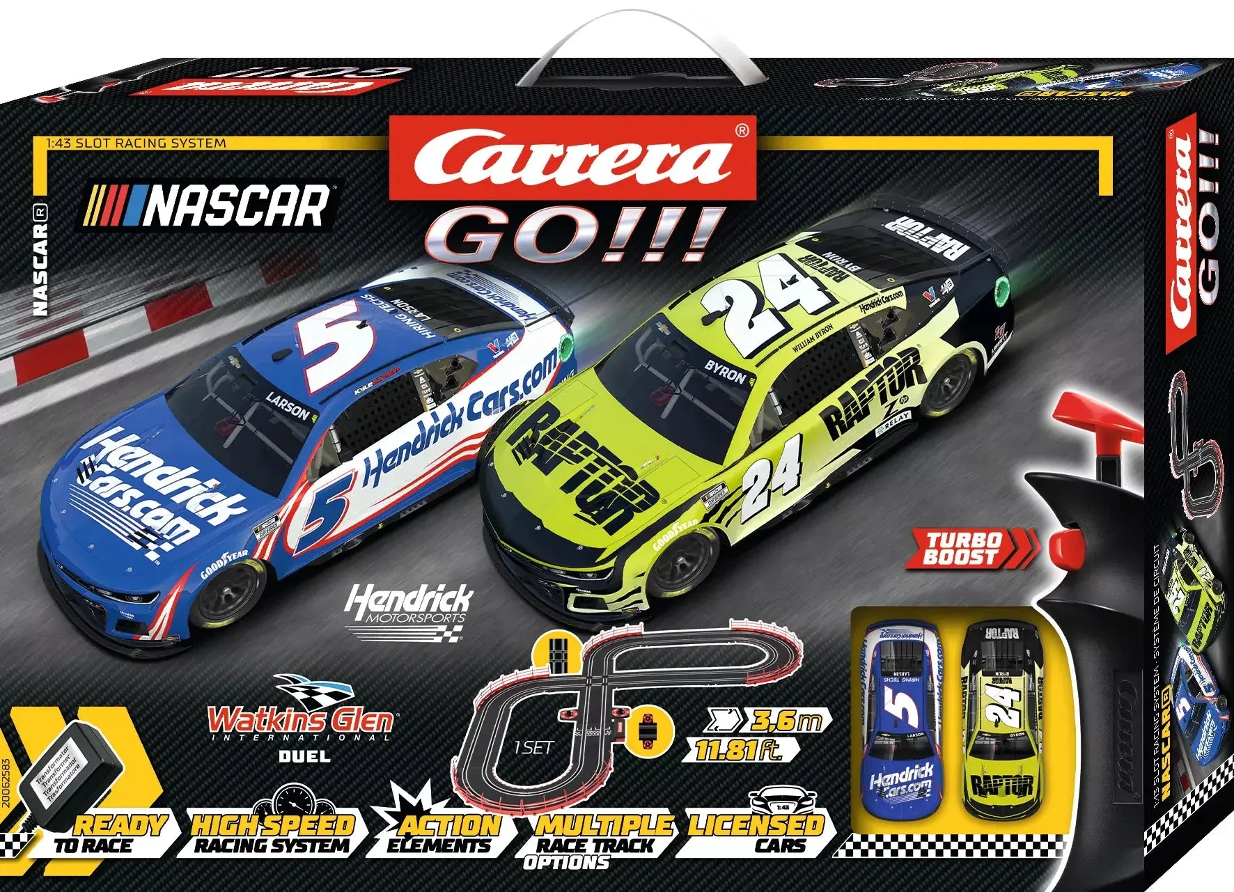 Carrera Go! Nascar Watkins Glen Duel 3.6M 62583