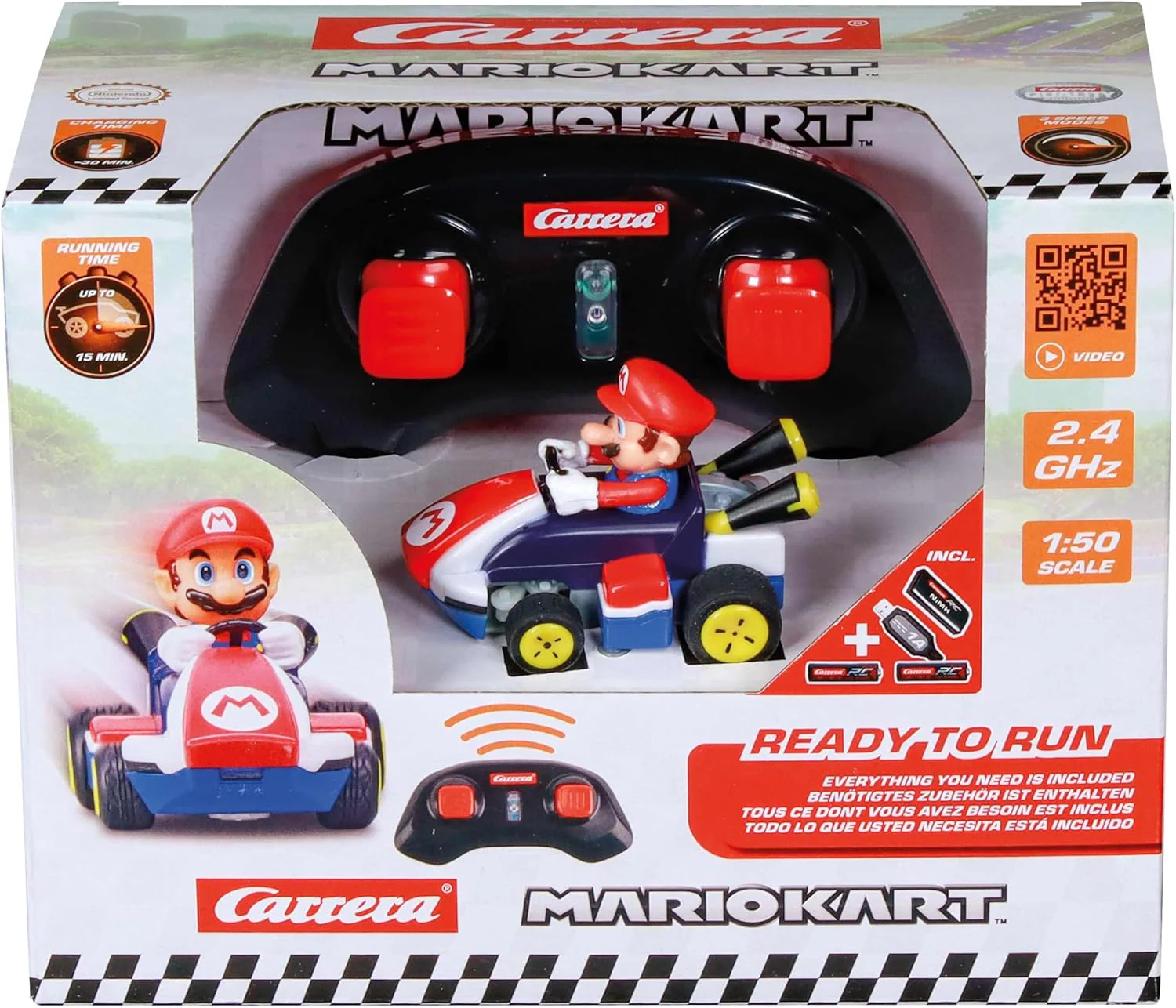 Carrera Mario Kart Mini RC Mario 430032U - Image 7