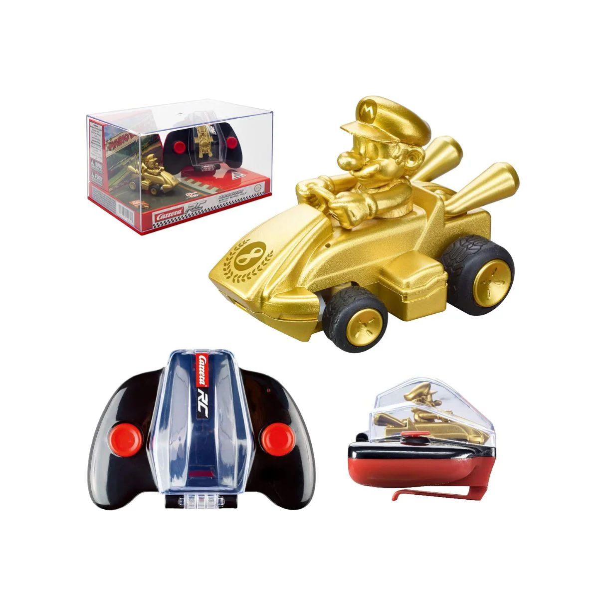 Carrera Mario Kart Mini RC Mario Gold 430031U - Image 5