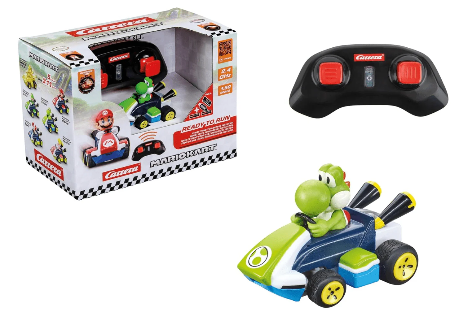 Carrera Mario Kart Mini RC 1:50 - Yoshi 430004 - Image 3