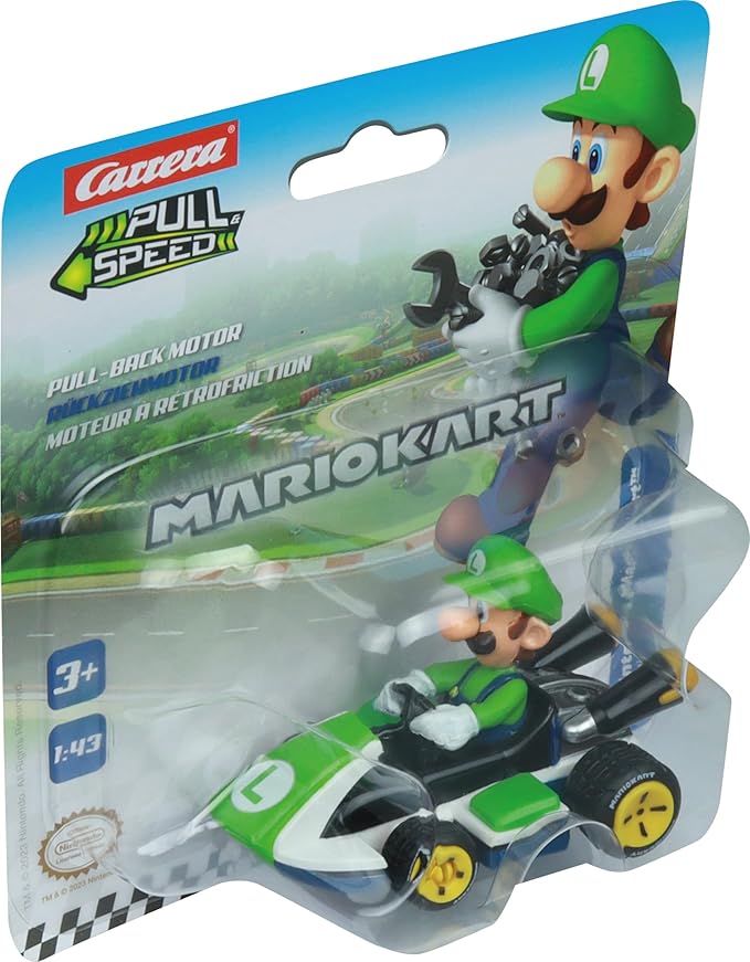 Carrera Pull N Speed Mario Kart 8 - Luigi Blister 18405 - Image 3