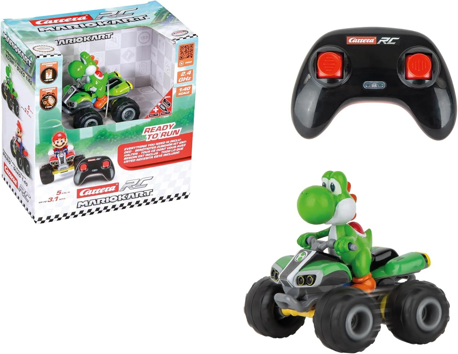 Carrera RC Mario Kart Yoshi Quad 1:40 Scale 400021