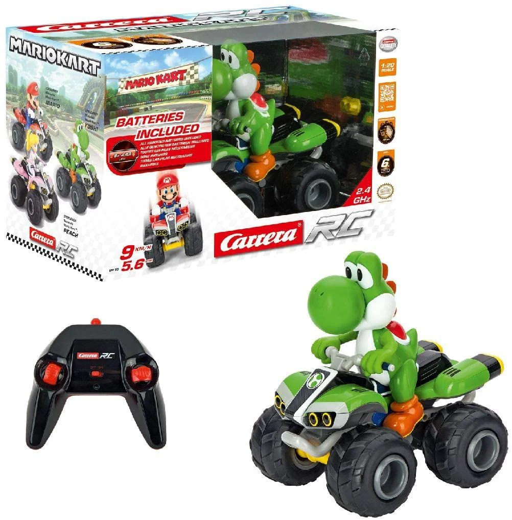 Carrera RC Nintendo Mario Kart 8 2.4 GHz Yoshi Quad 200997 - Image 3