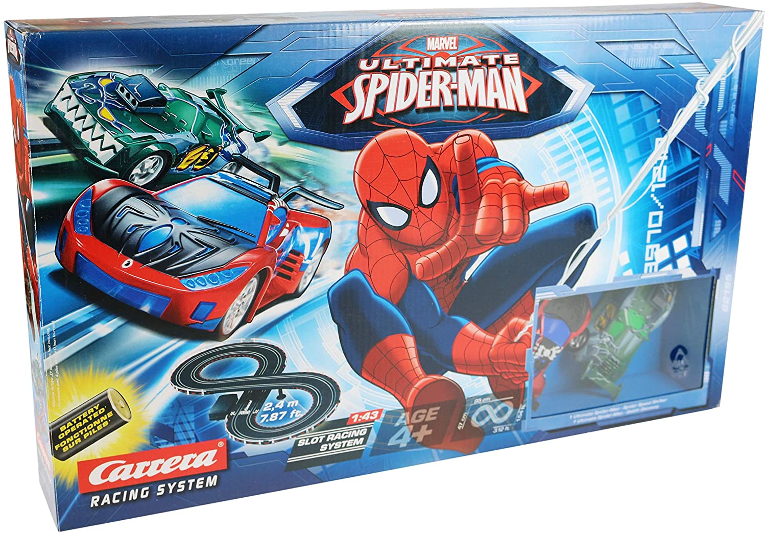 Carrera Ultimate Spiderman First Year Racetrack Car 2.4M 62195