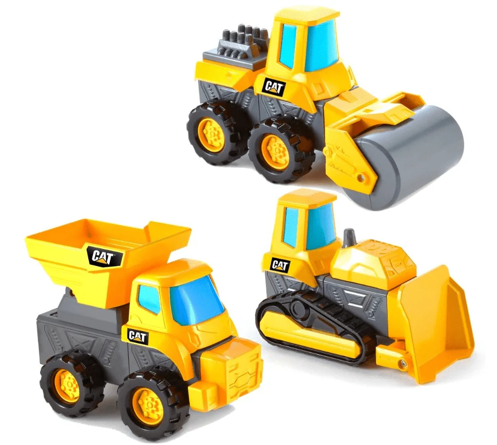 CAT Mix & Match Excavator Bulldozer & Road Roller 82737/82736 - Image 2