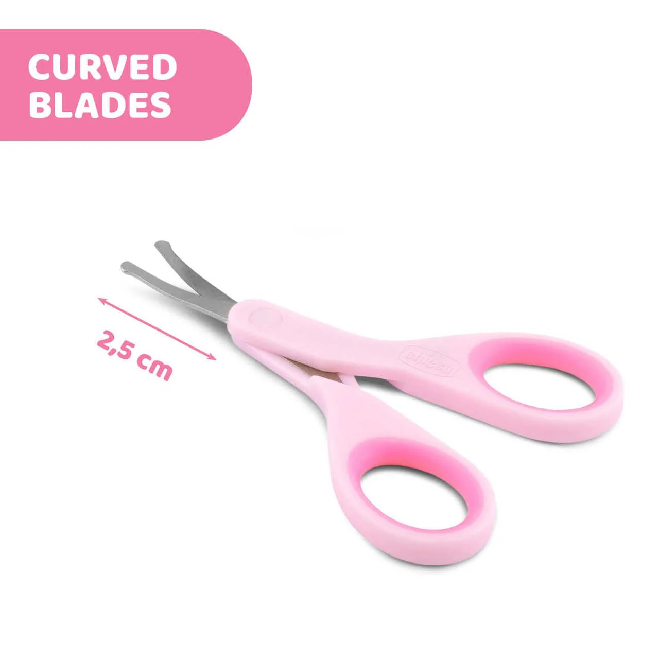 Chicco Baby Nail Pink Scissors CH059121 - Image 6