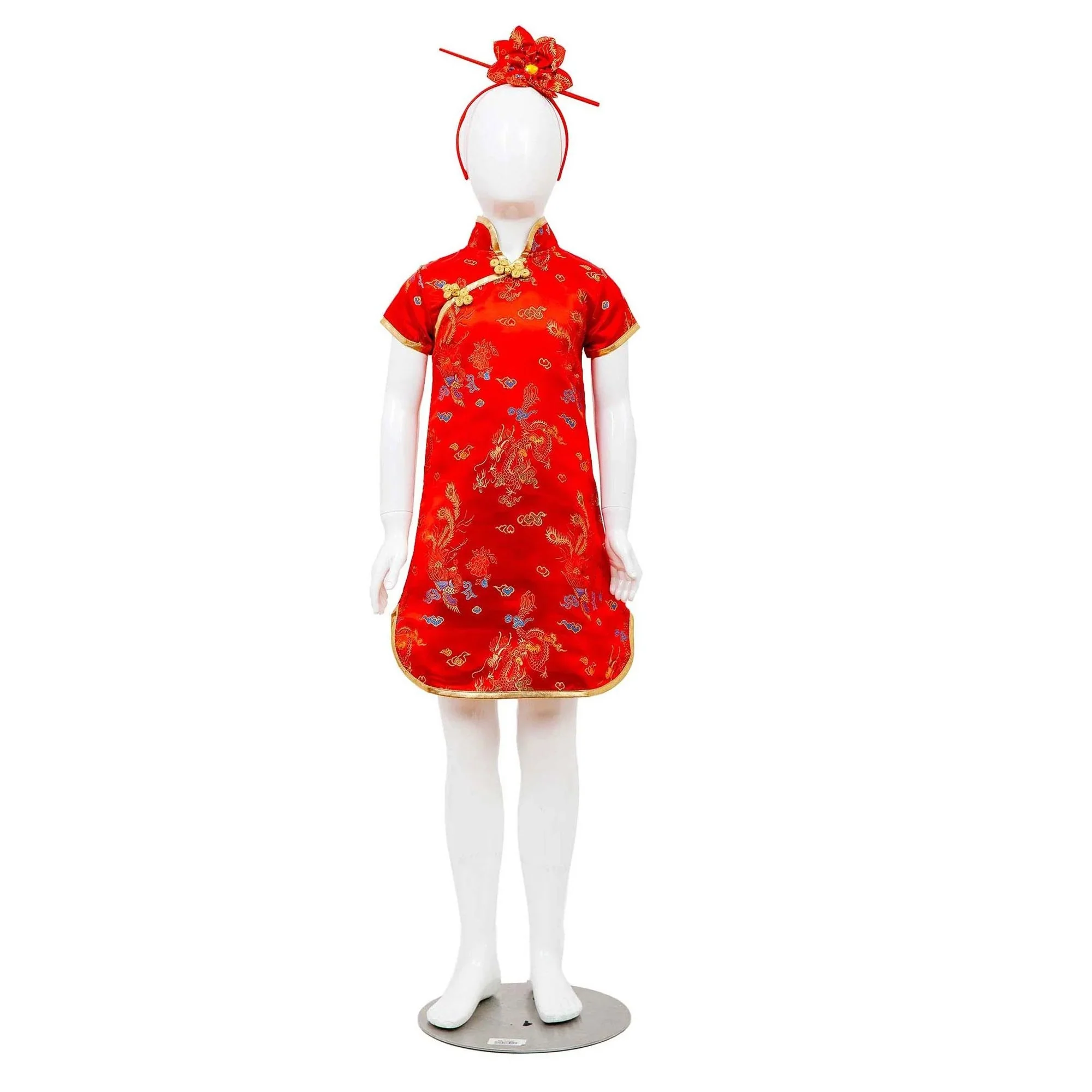 Child Chinese Girl Costume 8-10 - Image 2