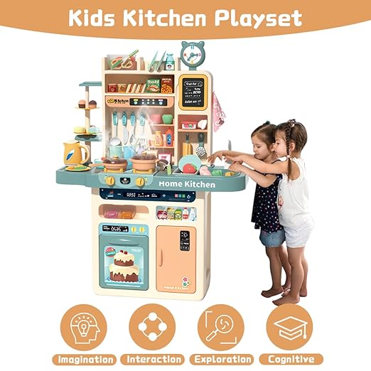 Children Music & Light Cooking Kitchen Play Set RX1800-1 - Image 2