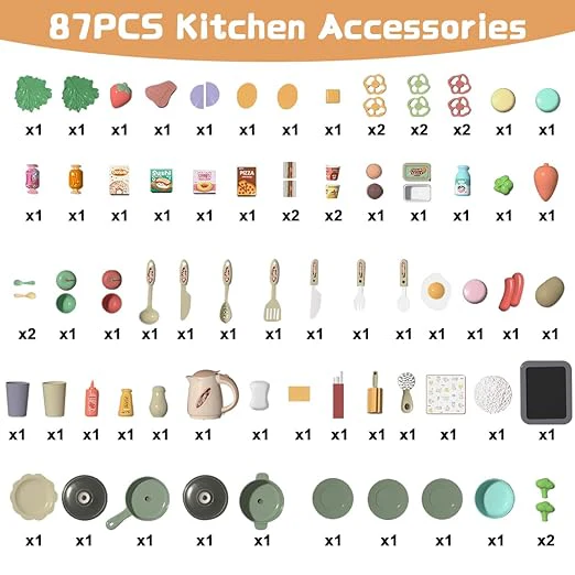 Children Music & Light Cooking Kitchen Play Set RX1800-1 - Image 6