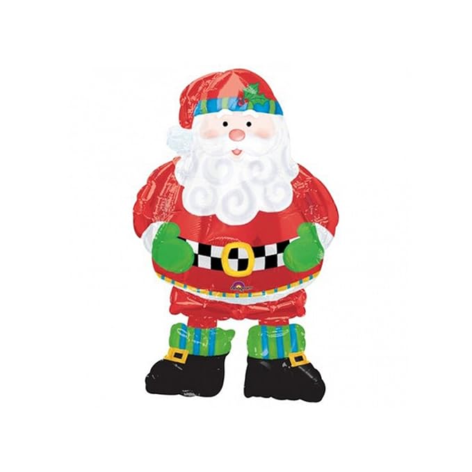Christmas P75 Whimsical Santa Airwalker Balloon 37-Inch 0800601
