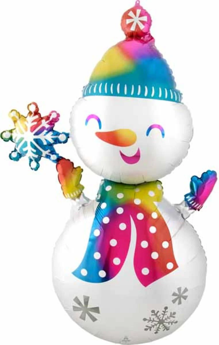 Christmas Snowman Satin Infused Multi Balloon P70 4203701