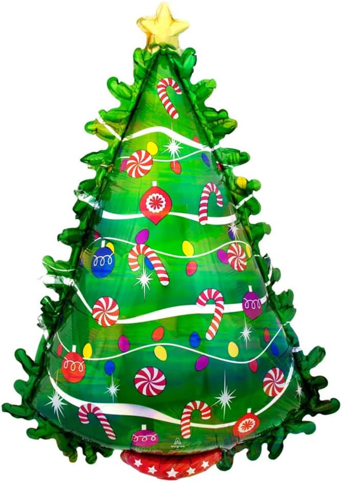 Christmas Tree Green Holo Supershape Balloon P40 4042601