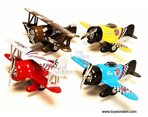 Classic Combat Airplane Pull-Back Diecast Plane XG879-102
