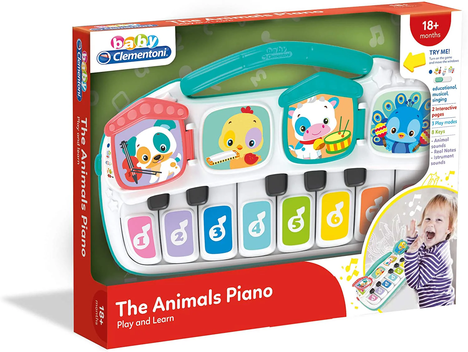 Clementoni Baby Piano Dos Animais 17334 - Image 2