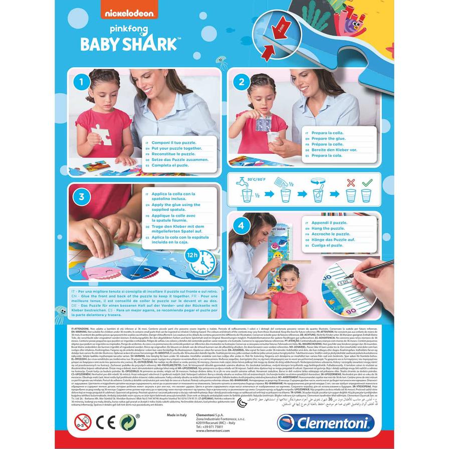 Clementoni Baby Shark Measure Me Puzzle 30pcs 20340 - Image 3
