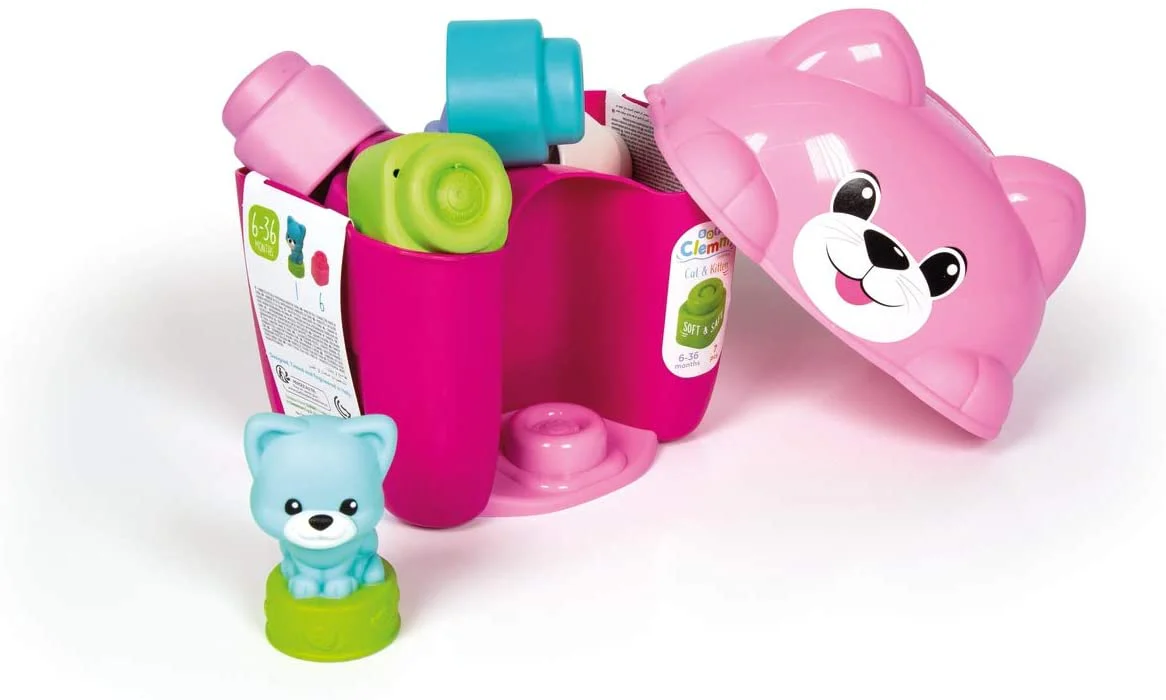 Clementoni Baby Soft Clemmy Cat & Kitty Bucket 17295 - Image 2