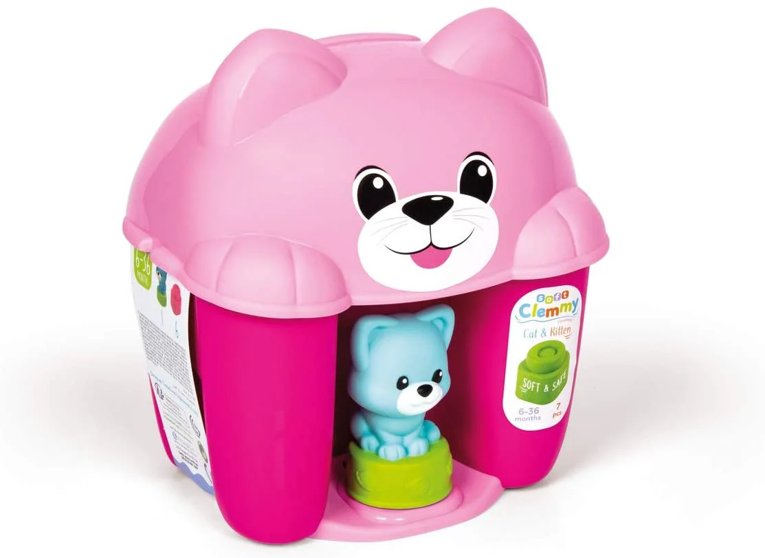 Clementoni Baby Soft Clemmy Cat & Kitty Bucket 17295 - Image 3