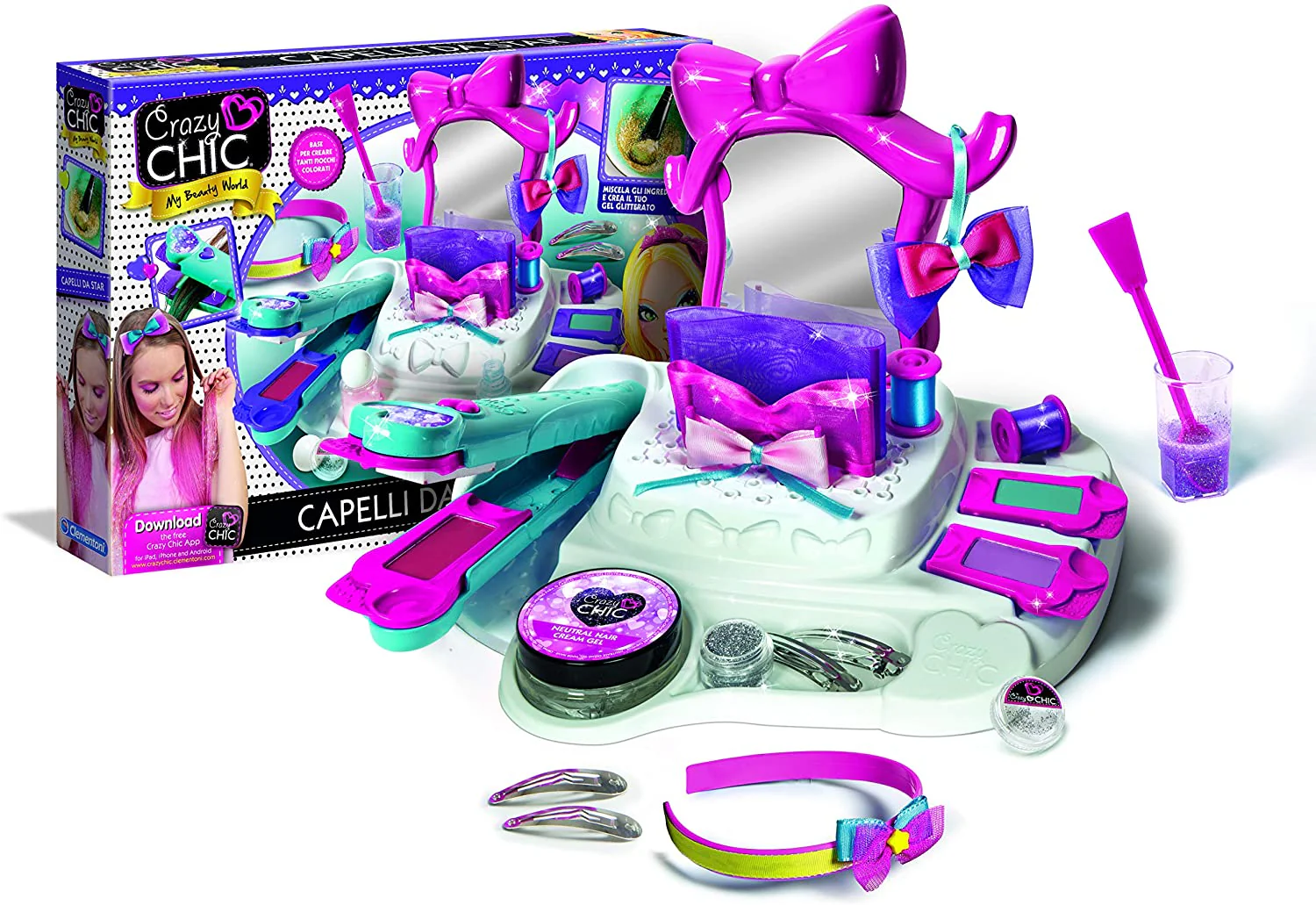 Clementoni Crazy Chic Star Hairstyle Lab with Accessories 15241 - Image 5