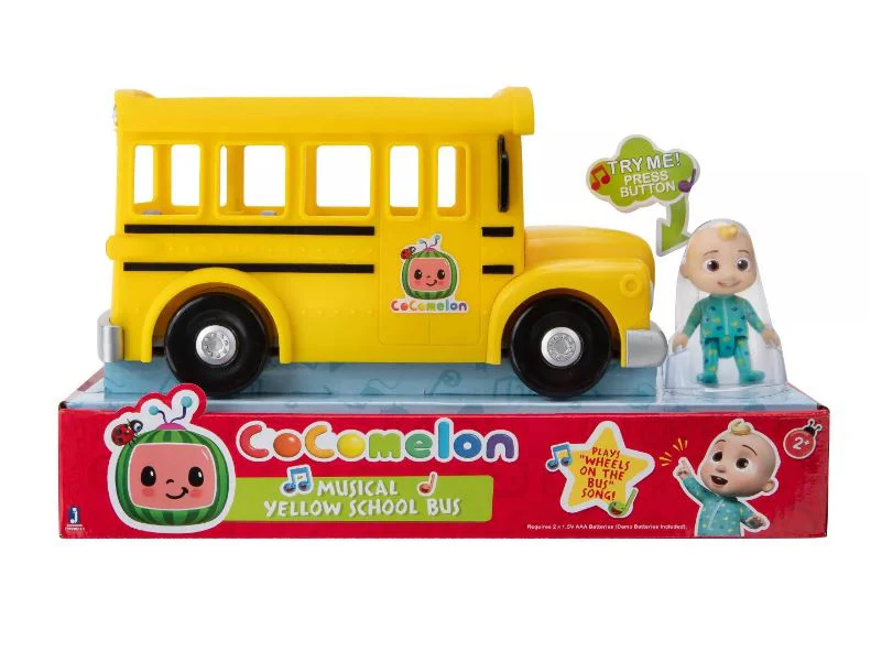 Cocomelon Musical Yellow School Bus with JJ Figure - Image 3