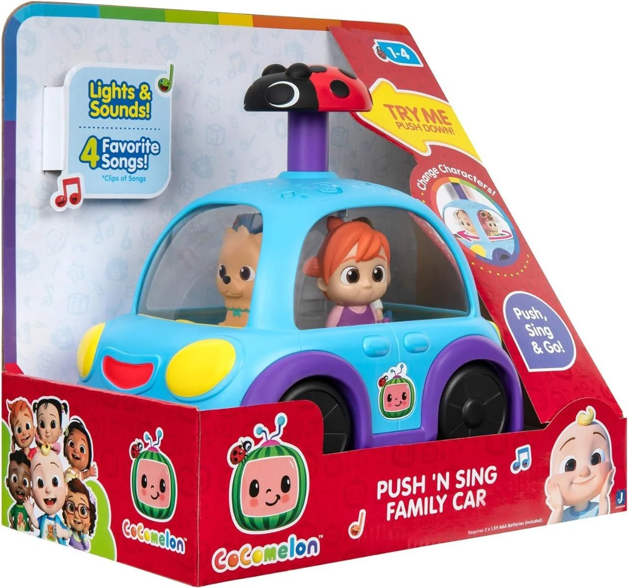 Cocomelon Push And Sing Family Car CMW0507 - Image 5