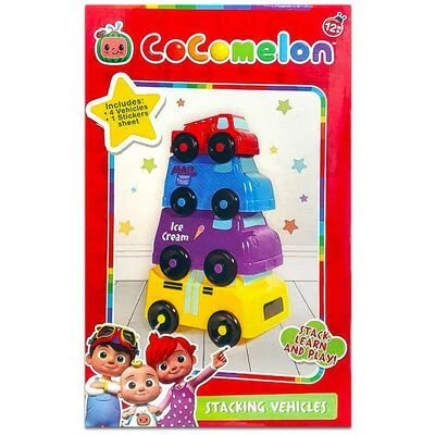 Cocomelon Stacking Vehicles with Sticker Sheet