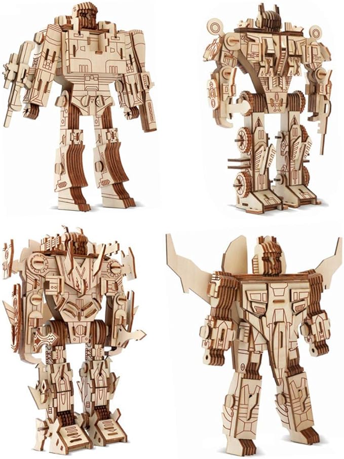 Cocoon 3D Wooden Puzzle Robot-III HG-D034