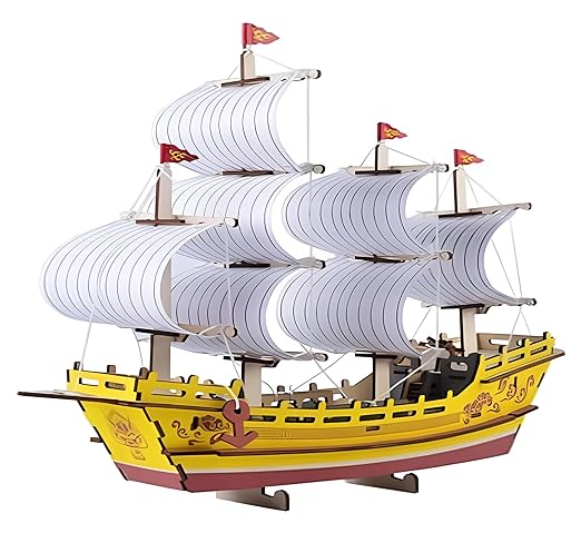 Cocoon 3D Wooden Puzzle Silk Merchant Ship HG-A045