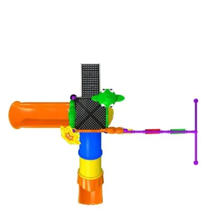 Colorland Toys 5-In-1 Single Tube Slide And 3 Swing Set 12001 - Image 2