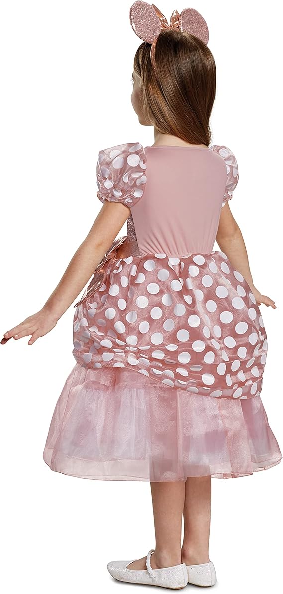 Costume Child Disney Minnie Rose Gold Deluxe Dress-Up Size 4-6 S 15701L - Image 3
