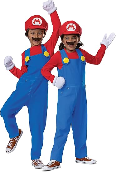 Costume Child Mario Elevated Dress Up S 4-6
