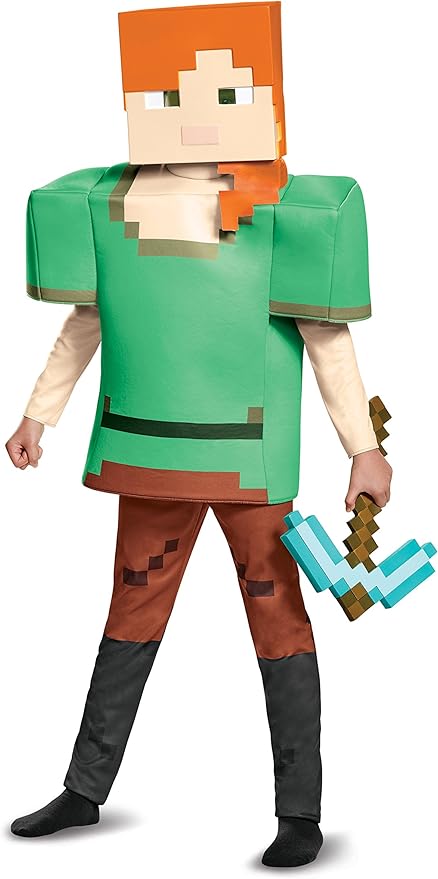 Costume Child Minecraft Alex Deluxe Dress Up 4-6 - Image 3
