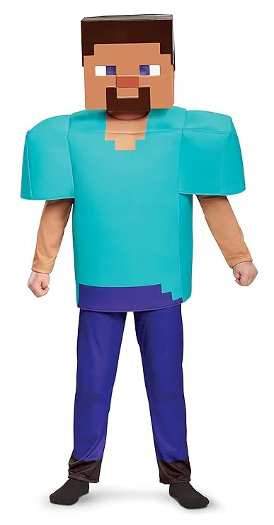 Costume Child Minecraft Creeper Deluxe Dress Up 4-6 - Image 4