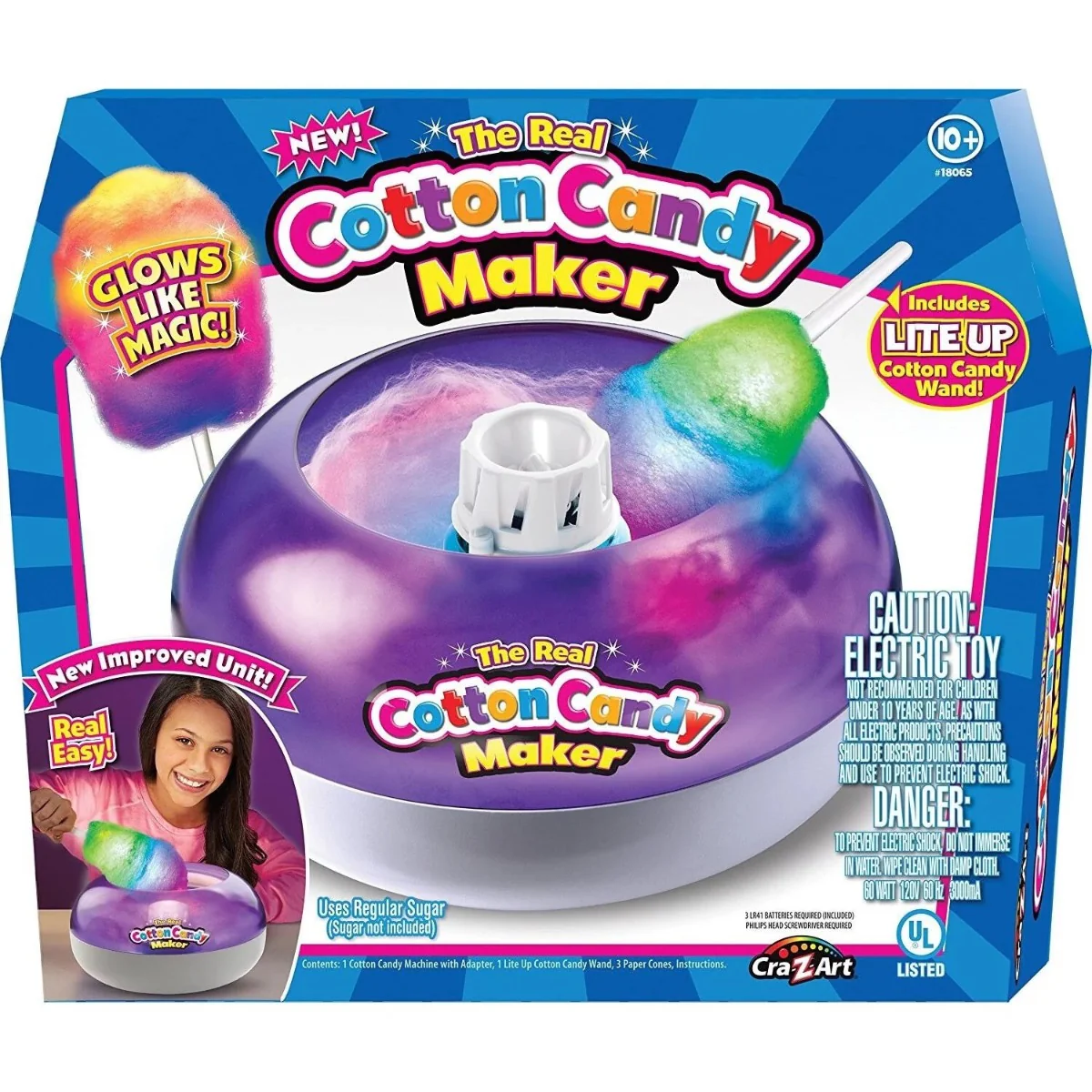 Cra-Z-Art Deluxe Cotton Candy Maker with Lite Up Wand - 18065
