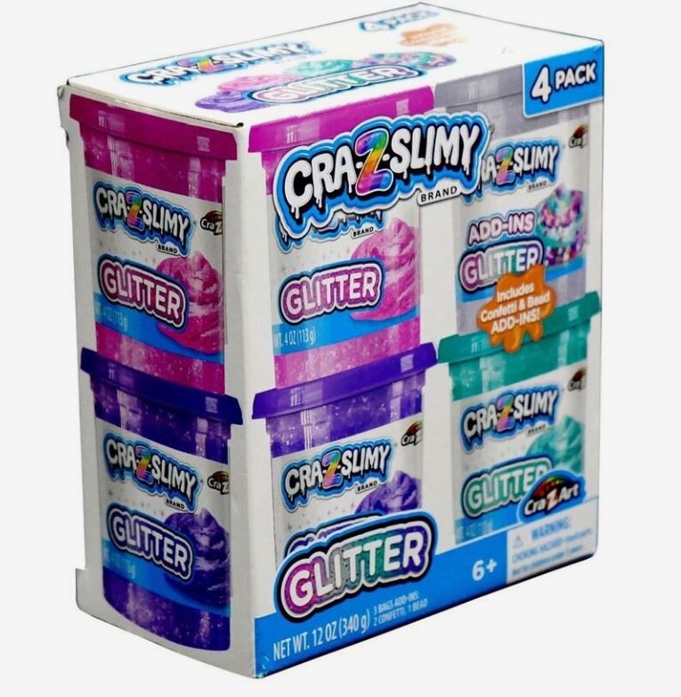 Cra-Z-Slimy Glitter 4pk CA-60021 - Image 2