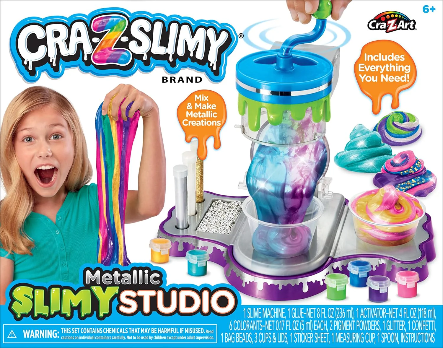 Cra-Z-Slimy Metalic Slimy Studio CA-60016