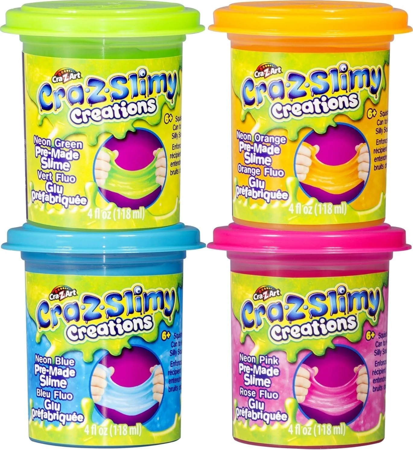Cra-Z-Slimy Single Can Premade Slime 4oz CA-18814