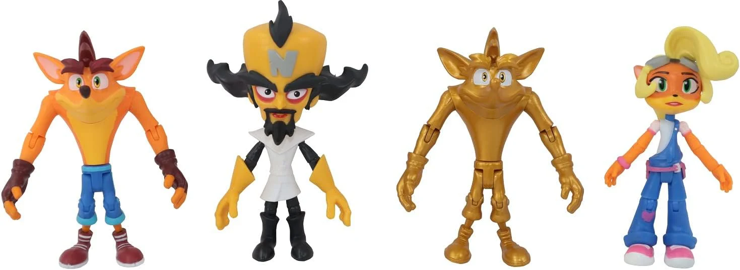 Crash Bandicoot Action Figures Pack of 4 21525