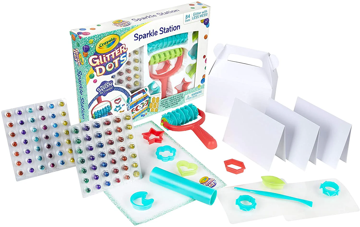 Crayola 106pc Glitter Dots Sparkle Station 04-0704